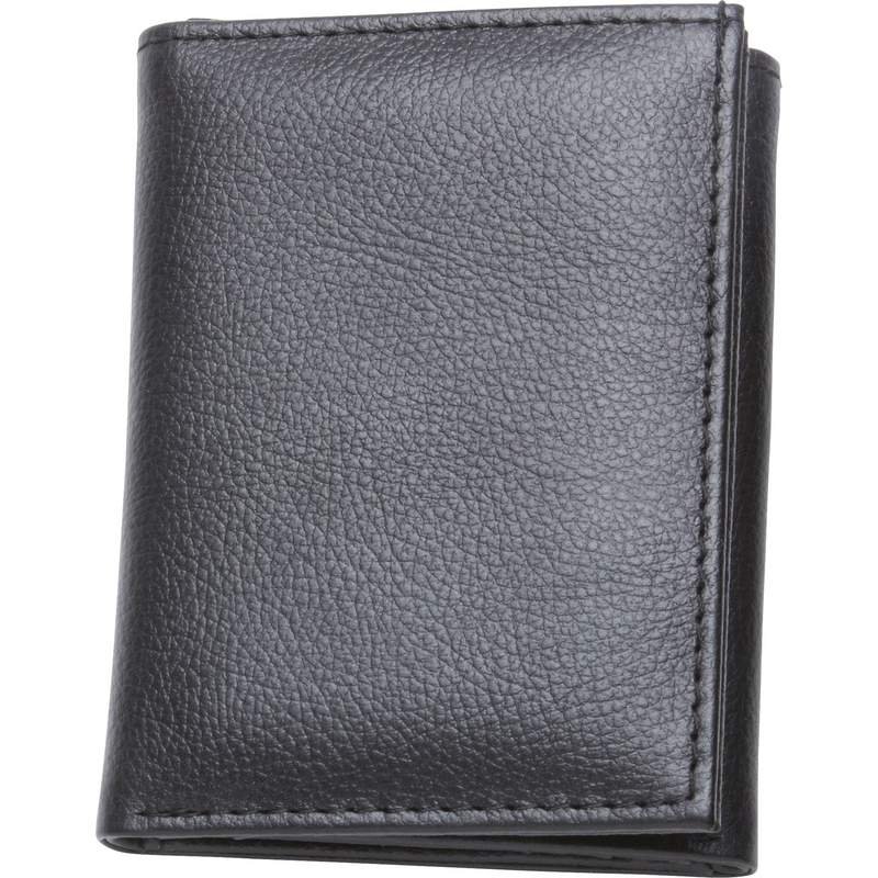 Men's Tri-Fold Wallet With Transparent Driver's License Window