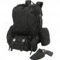 Extreme Pak 4pc Black Backpack with Concealed Handgun Holster