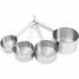 4pc T304 Stainless Steel Measuring Cup Set with Etched Markings