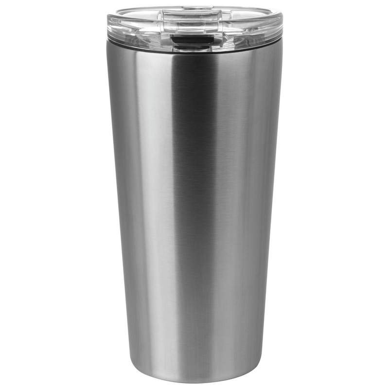 16 oz Stainless Steel Double Wall Vacuum Tumbler with Clear Lid SOLD OUT