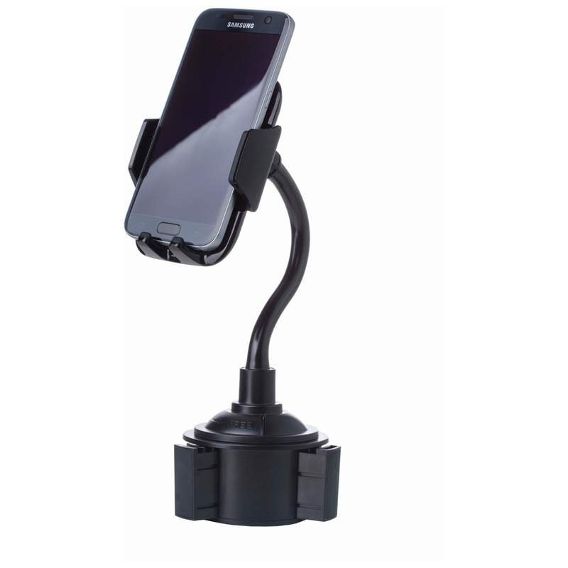 Adjustable Car Cup Holder Phone Mount with Tilt/Swivel Movement