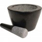 HealthSmart 8" Deep Dish Granite Mortar and Pestle