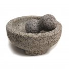 HealthSmart 8" Granite Molcajete Mortar and Pestle