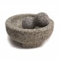 HealthSmart 8" Granite Molcajete Mortar and Pestle