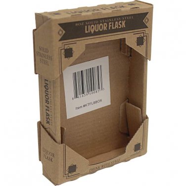 Brown Window Box for 8oz Flask