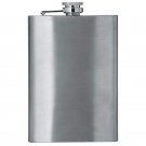 Maxam 8oz Stainless Steel Flask with Brushed and Polished Finish