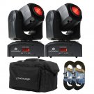 (2) American DJ Inno Pocket Spot LED. W/ Bag and 2 DMX Cables 25FT.