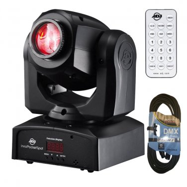 American DJ Inno Pocket Spot LED -Control Remote and DMX Cable 25ft.
