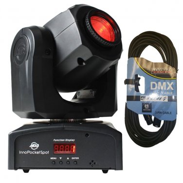 American DJ Inno Pocket Spot LED. W/ 1 DMX Cable 25FT.