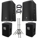 Electro-Voice EKX-15P Powered 15" 2-Way Speaker. With Free Cover, Stand and XlR Cables