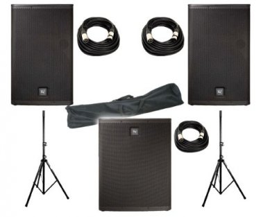Electro-Voice ELX115P 15" (Pair) / EV ELX118P FREE  Stands  / FREE (3) XLR  Cables 20ft ea