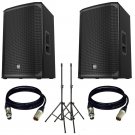 Electro-Voice EKX-12P Powered 12" 2-Way Speaker US. With free Stand and XLR Cables
