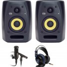 Package: (2) KRK VXT-4 w/ AT2020/AT2021 condenser mics and Recording Software + PRESONUS HD7.