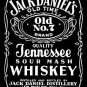 Metal Sign - Jack Daniels - Black