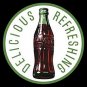 Metal Sign - Coca Cola - Round 60's Bottle & Logo