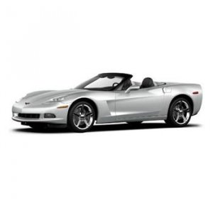 Mattel 2005 Silver C6 Convertible 1/18 Corvette