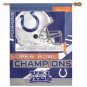 Indianapolis Colts Super Bowl Champ Vertical Banner Flag Wincraft
