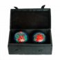 Chinese Health Balls, Cloisonne - Peony (44mm)
