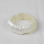 Genuine Shell Bracelet Thin - White