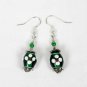 Gypsy Lampwork Bead Earrings - Green