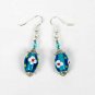 Gypsy Lampwork Bead Earrings - Aqua