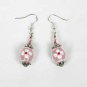 Gypsy Lampwork Bead Earrings - Pink