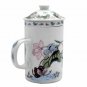 Porcelain Tea Cup - Strainer - Nature - Butterfly