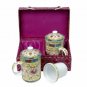 Tea Mugs - Tea for Two - Lavender with Yellow Cups