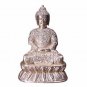 Buddha - Silver (Brass) Ornate - 5 inch