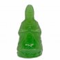 Kwan Yin Figurine - Green Glass - 4 inch