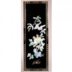 Lacquered Wood and Shell Panel - Style 1