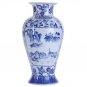Chinese Blue and White Willow Vase - 12 inch