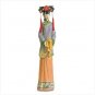 Qing Dynasty Girl with Fan Figure - 21 inch