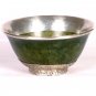 Jade Ritual Bowl Engraved Flower Motifs