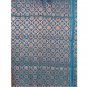 Banarasi Turquoise Floral Brocade Woven by Hand
