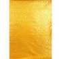 Tangerine Yellow Brocade with Golden Thread Weave
