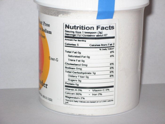 Gluten Free EnerG Foods Baking Powder