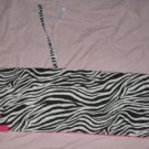Zebra and hot pink crib bumper
