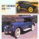 1917 17 CHEVY CHEVROLET SERIES D TOURING SEDAN COLLECTOR CARD COLLECTIBLE NICE 1917 17 CHEVY CHEVROLET SERIES D TOURING SEDAN COLLECTOR CARD COLLECTIBLE NICE