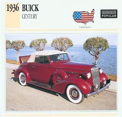 1936 36 BUICK CENTURY CONVERTIBLE COUPE COLLECTIBLE