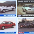 1985 85 FORD MUSTANG GT CONVERTIBLE COLLECTIBLE CARDS