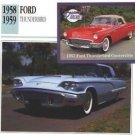 1958 58 1959 59 FORD THUNDERBIRD T BIRD COLLECTOR COLLECTIBLE