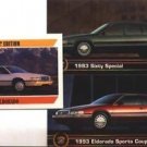 1993 CADILLAC ELDORADO SPORTS COUPE 93 SIXTY SPECIAL COLLECTOR COLLECTIBLE
