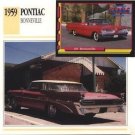 1959 59 PONTIAC BONNEVILLE CUSTOM VISTA SEDAN COLLECTOR COLLECTIBLE