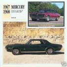 1968 68 MERCURY COUGAR XR-7 XR7 GT-E COLLECTOR COLLECTIBLE 1968 68 MERCURY COUGAR XR-7 XR7 GT-E COLLECTOR COLLECTIBLE