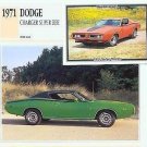 1971 71 DODGE CHARGER SUPER BEE SUPERBEE MOPAR COLLECTOR COLLECTIBLE