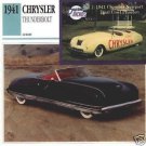 1941 41 CHRYSLER THUNDERBOLT SHOW CAR NEWPORT PHAETON COLLECTOR COLLECTIBLE