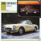 1958 58 CHEVY CHEVROLET CORVETTE VETTE VETTES COLLECTOR 1958 58 CHEVY CHEVROLET CORVETTE VETTE VETTES COLLECTOR