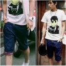 2504100032 Mens casual denim middle pants