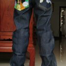 2604100002 Mens print jeans